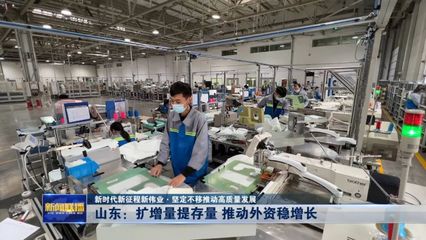 山東 擴增量 提存量 推動外資穩(wěn)增長 智能技術領域內的技術開發(fā)